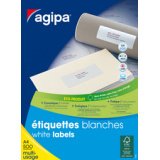 Etiquette universelle, 38 x 21,2 mm, blanc