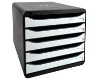 Module de classement Big Box Plus 5 tiroirs Glossy