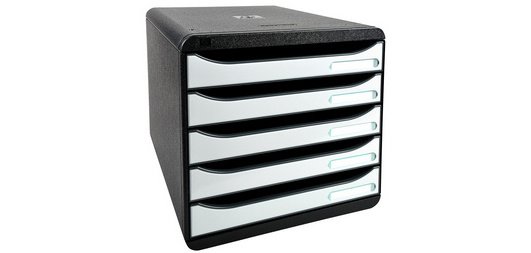 Module de classement Big Box Plus 5 tiroirs Glossy