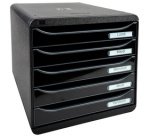 Schubladenbox Big Box Plus, 5 offene Schubladen, Glossy