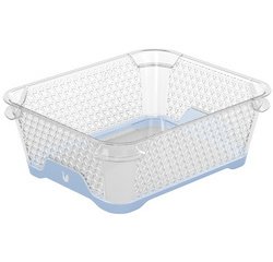 Corbeille de rangement 'jonas', A6, PP, nordic-blue