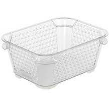 Corbeille de rangement 'mirko', A7, crystal-grey