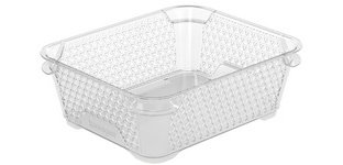 Transparent 'mirko' storage basket, A6