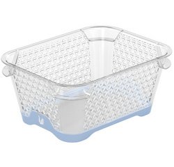 Corbeille de rangement 'jonas', A7, PP, nordic-blue