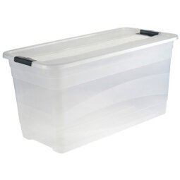 Boîte de rangement 'cornelia', 83 L, transparent