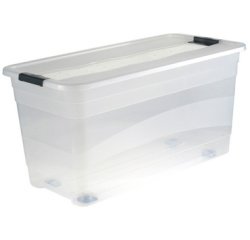 Opbergbox met wieljtes 'Konrad', 86 liter