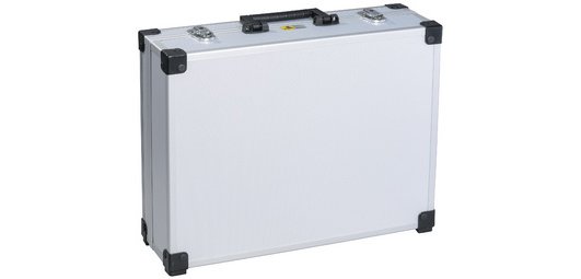 Koffer van aluminium 'AluPlus Basic', maat L, zilver