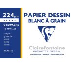 Dessin à Grain pochette 12F A4 224g