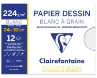 Papier dessin 'Blanc à Grain', 240 x 320 mm