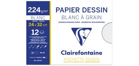 Papier dessin 'Blanc à Grain', 240 x 320 mm