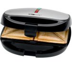 Grill sandwich et gaufrier ST/WA 3670, noir-inox