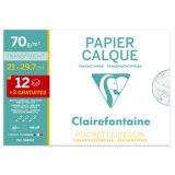 Papier Calque pochette 12+3F A4 70g