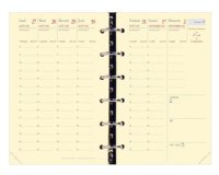 Quo Vadis - Recharge Organiseur - 2025-2026 - Timer 14 Prestige - Semainier Planning - Français - 16 mois de septembre à décembre - 8x12,5 cm