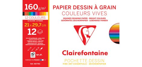 Papier dessin 'à Grain' couleur, A3