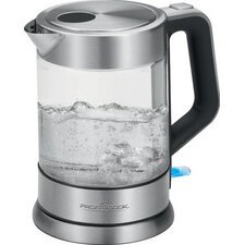 Waterkoker PC-WKS 1107 G, glas/roestvrij staal