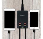 Boîtier de chargement USB, 8 ports, 44 Watt, noir