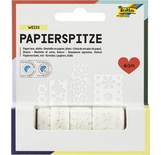 Bordures en papier 'Creative', autocollant, blanc