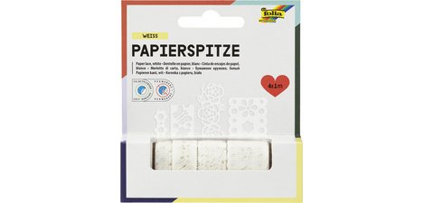 Bordures en papier 'Creative', autocollant, blanc