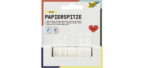 Bordures en papier 'Creative', autocollant, blanc