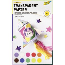 Chemise papier transparent, 185 x 297 mm, 10 feuilles