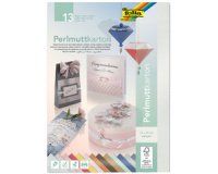 Carton nacré, (L)250 x (H)350 mm, 13 feuilles