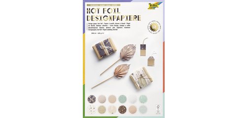 Bloc de papier design 'Hotfoil', A4, 165 g/m2