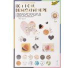 Bloc de papier design 'Hotfoil III', A4, 165 g/m2