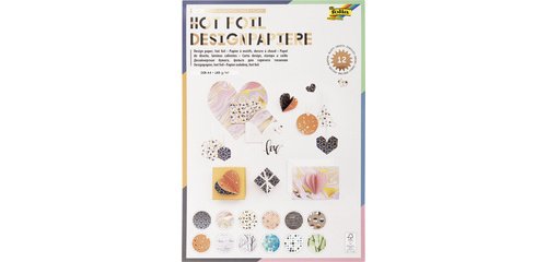 Bloc de papier design 'Hotfoil III', A4, 165 g/m2