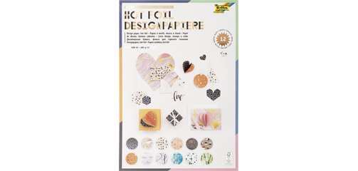 Bloc de papier design 'Hotfoil III', A4, 165 g/m2