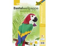 Carton ondulé Folia cannelure E 25x35cm 10 feuilles assorti