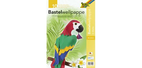 Corrugated cardboard Folia flute E 25x35cm 10 assorted sheets