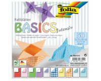 Papiers pour le pliage 'Basic Intensiv', 150 x 150 mm