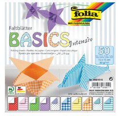 Papiers pour le pliage 'Basic Intensiv', 150 x 150 mm