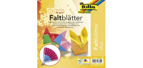Feuille à plier 'DUO', 100 x 100 mm, 50 feuilles