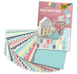 Bloc en papier à motifs 'Géométrie', 240 x 340 mm