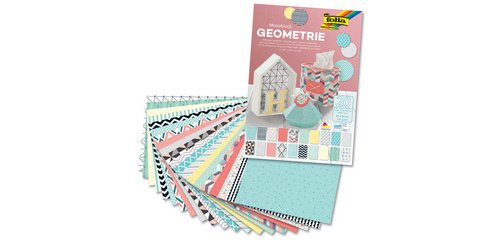 Bloc en papier à motifs 'Géométrie', 240 x 340 mm