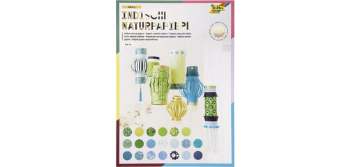 Bloc de papier naturel 'KERALA', 20 feuilles