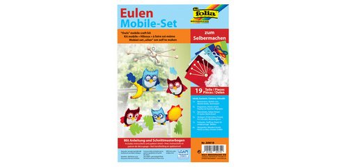 Set mobile 'Hiboux', 19 pièces