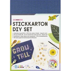 Kit de carton à broder, 175 x 245 mm, 300 g/m2