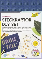 Carton à Broder Folia 2322 - 40 Feuilles 17,5x24,5 Cm | 300 G/m² | Blanc Non Imprimé | Broderie Créative
