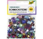 Pierres precieuses, assorti en carrés et ronds