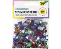 Pierres precieuses, assorti en carrés et ronds