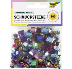 Pierres precieuses, assorti en carrés et ronds