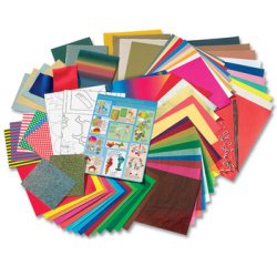 Mallette de bricolage de papier Jumbo, 107 pièces