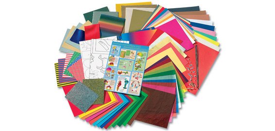 Mallette de bricolage de papier Jumbo, 107 pièces