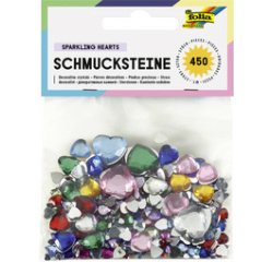 Pierres precieuses 'coeurs' assorti tailles / couleurs