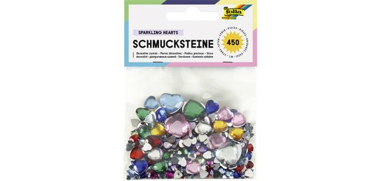 Pierres precieuses 'coeurs' assorti tailles / couleurs