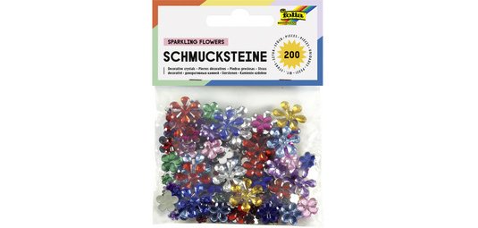 Pierres precieuses 'fleurs' assorti tailles / couleurs