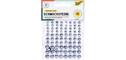 Pierres décoratives 'Clear', autoadhésif, transparent