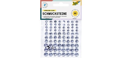 Pierres décoratives 'Clear', autoadhésif, transparent